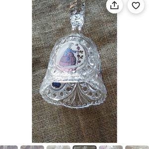 XL Vintage decorated crystal bell.